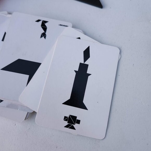 Vintage Tangoes Pattern Puzzle Game Chinese Patterns Tangram Puzzles CLASSROOM S - Picture 3 of 10